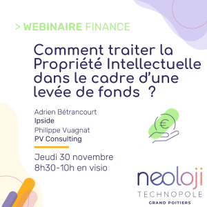 Webinaire FInance - PI dans la levée de fonds