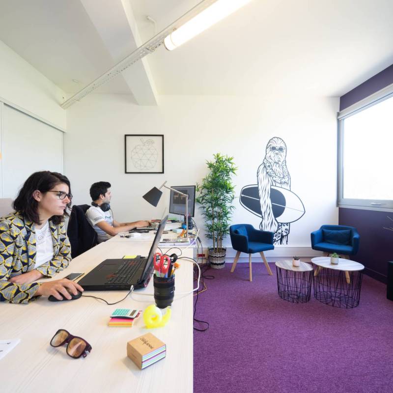 Bureaux en hôtel d'entreprise
